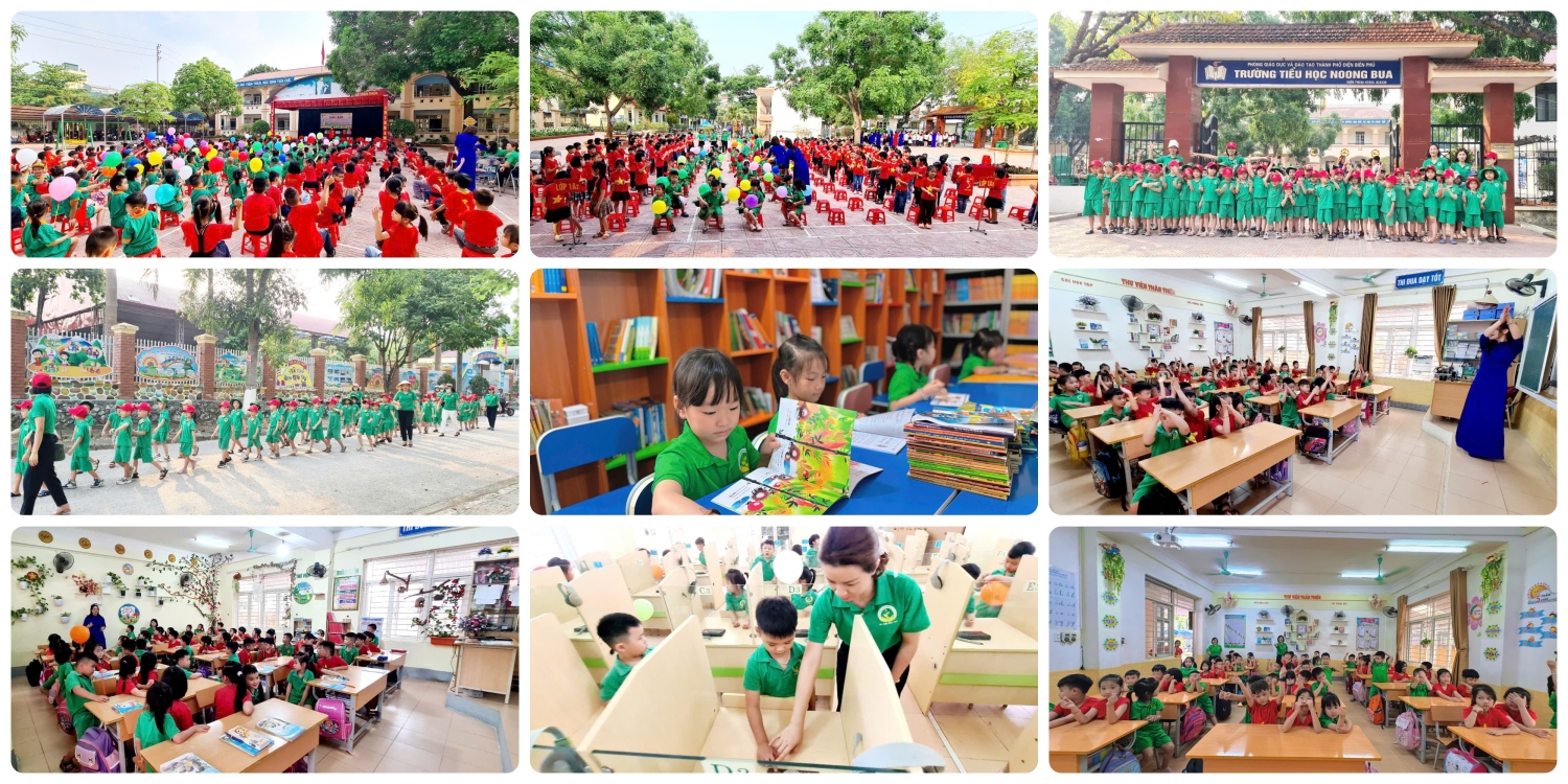 TRƯỜNG TIỂU HỌC NOONG BUA HÂN HOAN CHÀO ĐÓN CÁC BÉ HỌC SINH MẪU GIÁO 5-6 TUỔI TRƯỜNG MẦM NON NOONG BUA  VÀ TRƯỜNG MẦM NON HOA SEN QUA HOẠT ĐỘNG TRẢI NGHIỆM  “SẴN SÀNG CHO HÀNH TRÌNH MỚI”